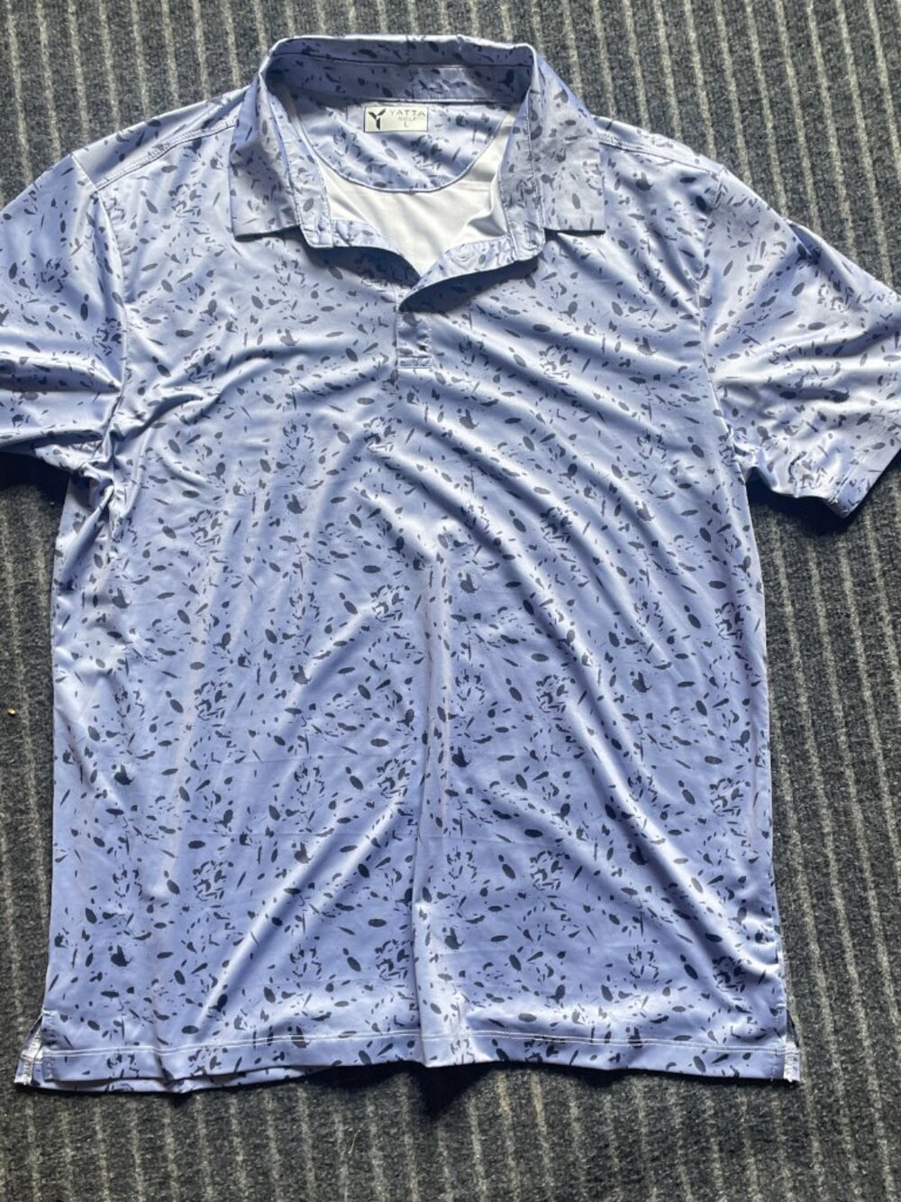 Yatta Golf Shirt- Men's Large Purple pristine - Picture 2 of 3